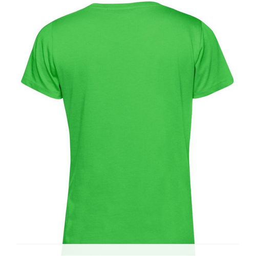 T-SHIRT COTON ORGANIC FEMME VERT POMME