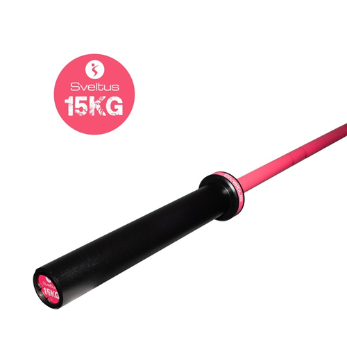 Barre Olympique Femme 201 cm musculation - Sveltus rose