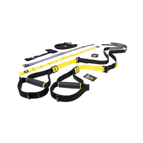 Sangle de suspension fitness - Pro Suspension Trainer 4 TRX jaune noir 