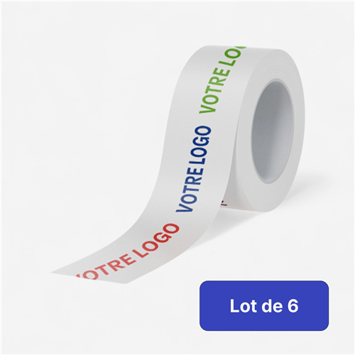 Lot de 6 rubans de délimitation 250m à personnaliser 3 couleurs