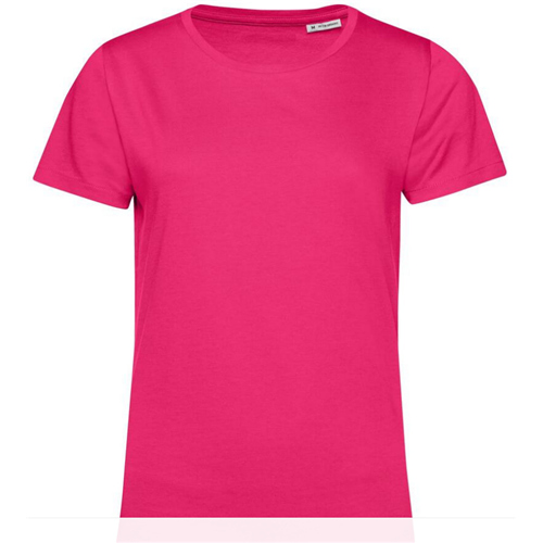 T-SHIRT COTON ORGANIC FEMME ROSE