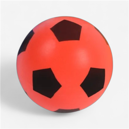 Mini Ballon de football Sportifrance - Mousse Bicolore Rouge 20Cm