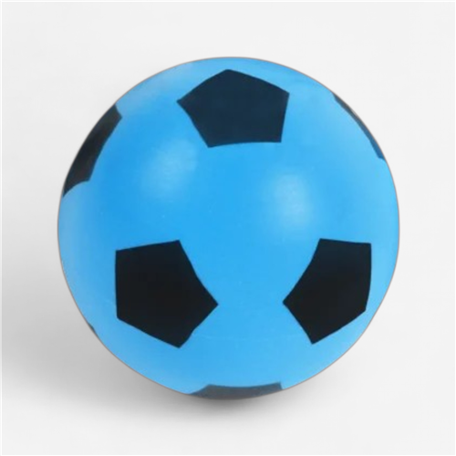 Mini Ballon de football Sportifrance - Mousse Bicolore Bleu 20Cm