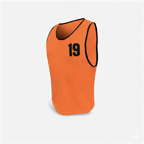 CHASUBLES NUMÉROTÉES ADULTE 16À20 ORANGE