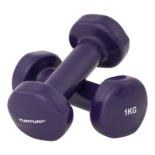 PAIRE HALTÈRES VINYLES 1 KG TUNTURI