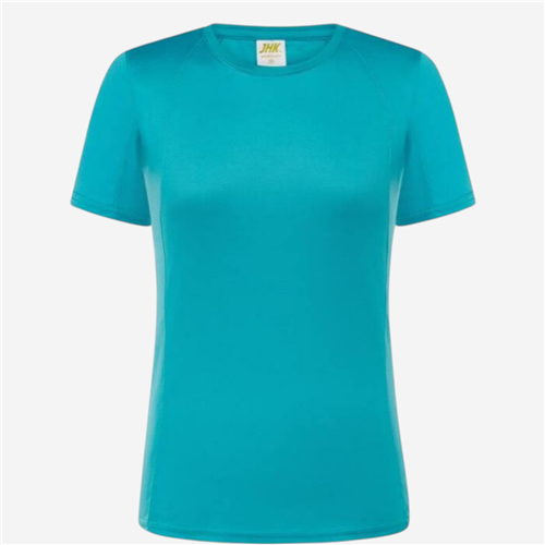 Maillot manches courtes femme JHK Textile - Polyester Turquoise 