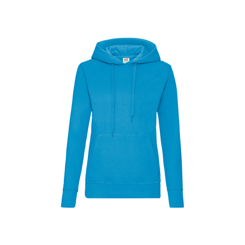 SWEAT CAPUCHE FEMME BLEU AZURE