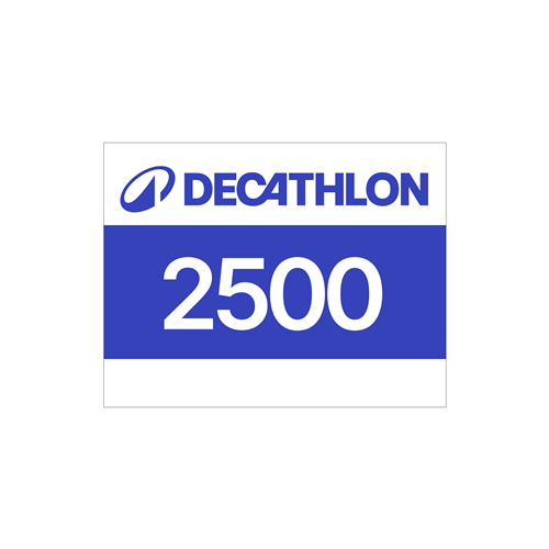 dossards course à pied decathlon bleu 1-2500