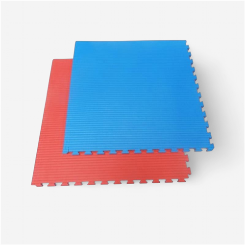 Lot de 10 tapis puzzles 100x100x2 cm combat Sportcom - bleu/rouge