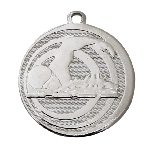 MEDAILLE NATATION ARGENT 32 MM