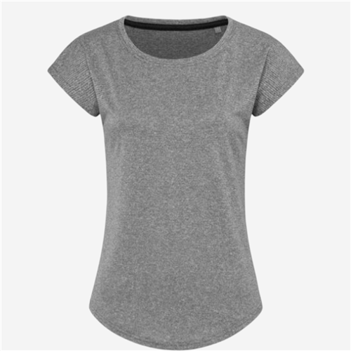 Maillot manches courtes femme Stedman - Polyester Recycle Gris Chine 