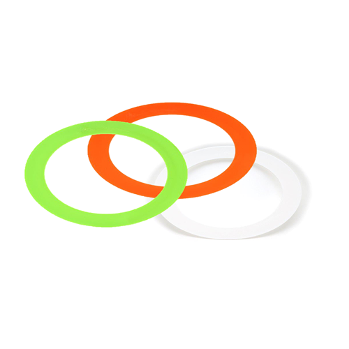 Lot de 3 anneaux 32CM Blanc/Orange/Vert fluo