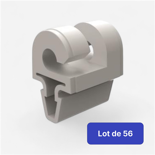 Crochet de sécurité football Metaluplast - Lot De 56 Crochets Blanc Aluminium