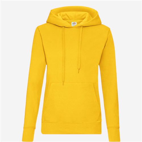 Sweat Capuche femme Fruit Of The Loom - Jaune