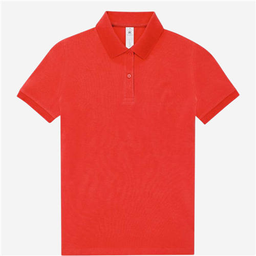 Polo femme B&C - Coton 210 Bleu Rouge 