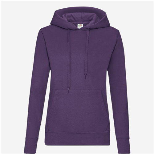 Sweat Capuche femme Fruit Of The Loom - Violet