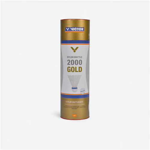 Volant plastique badminton Victor - Tube 6 Volants Ns2000 Jaune 