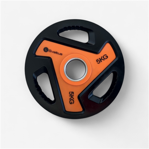 Disque olympique poignées 50 Mm 5 Kg Sveltus