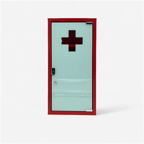 ARMOIRE A PHARMACIE METAL ROUGE