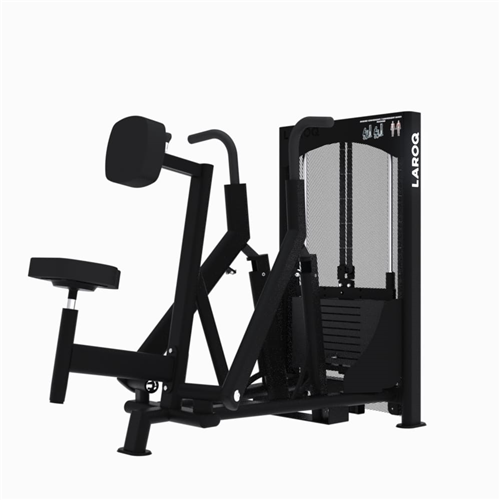 Machine de musculation pour le dos convergente - Laroq NC41 Rowing noir