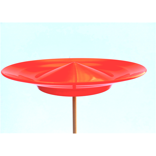ASSIETTE CHINOISE ROUGE + baguette en bois