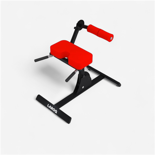 Banc de musculation Laroq - Banc à lombaires rouge 