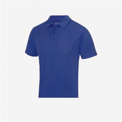 Polo manches courtes homme Just Cool- Respirant Bleu Royal 