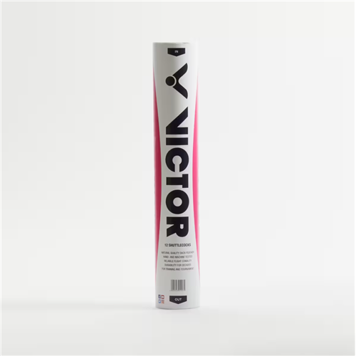 Volant plume badminton Victor - Tube 12 Volants Queen Vt78 (Elite Ffbad) blanc