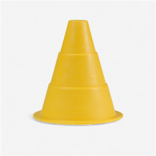 Cône incassable extra souple - Jaune