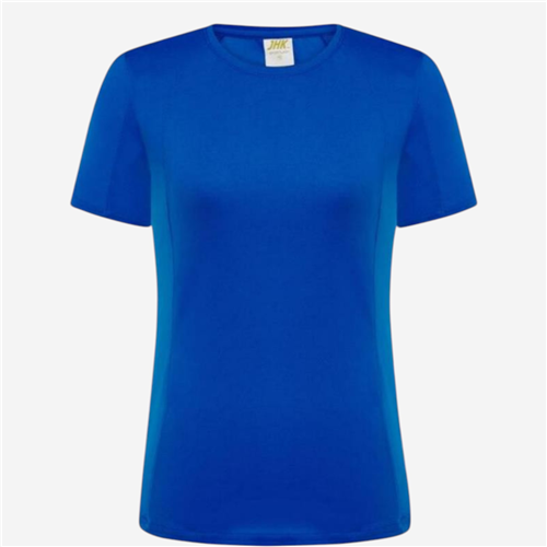 Maillot manches courtes femme JHK Textile - Polyester Bleu Royal 