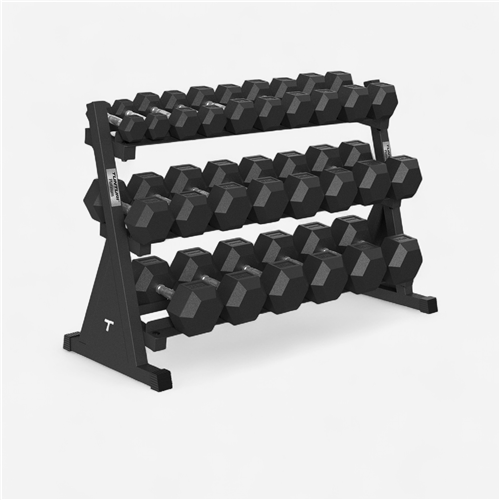 Set haltères musculation 2,5-20 kg + Rack - Tunturi