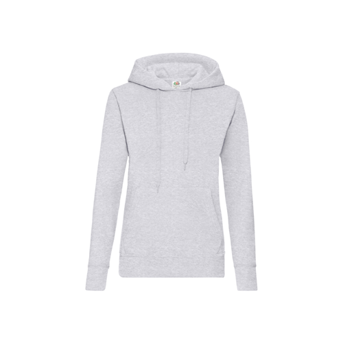 SWEAT CAPUCHE FEMME GRIS CHINE