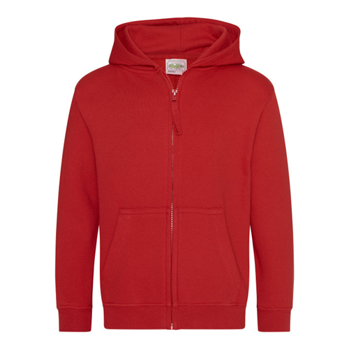 VESTE ZIPPEE CLUB  JUNIOR ROUGE
