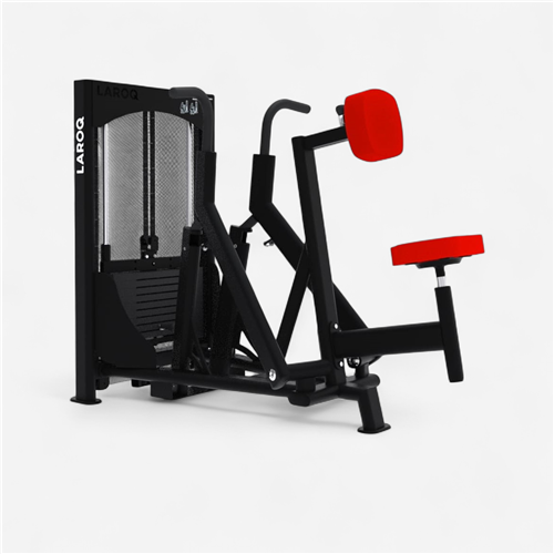 Appareil de musculation Laroq - Rowing machine convergente rouge