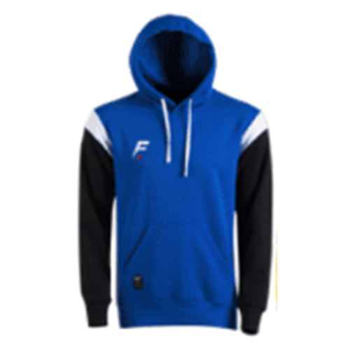 Sweat capuche conquête FORCE XV enfant roy / noir / blanc