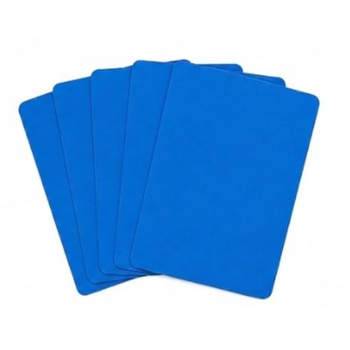 Lot de 5 cartons arbitre  - bleu