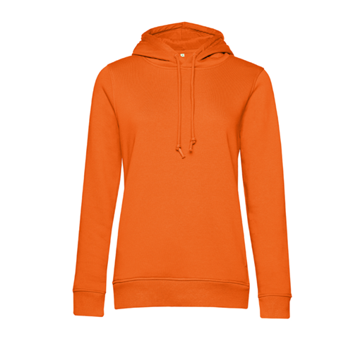 SWEAT CAPUCHE ORGANIC FEMME ORANGE