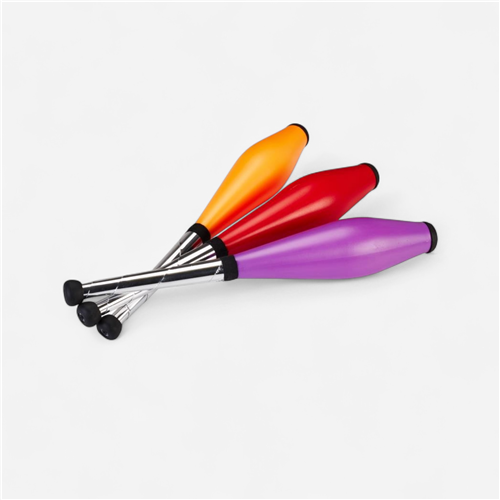 Lot de 3 massues adulte progression - orange/rouge/violet