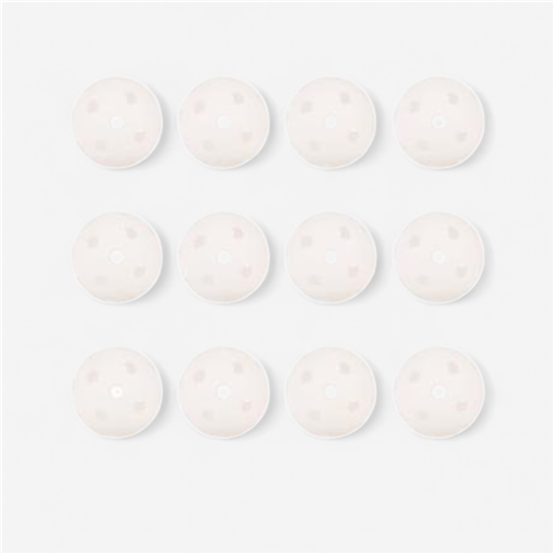 Balle de pickleball blanche x12
