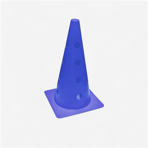 Cône percé économique 35 cm - Bleu