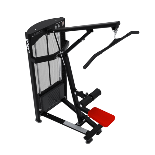 Machine de musculation dos avec charge de 80 Kg - Laroq NC05 rouge