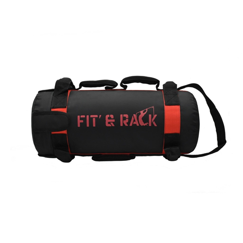 Sac lesté à poignées / Power Bag 30kg fitness - Fit&#039;&amp;Rack noir rouge