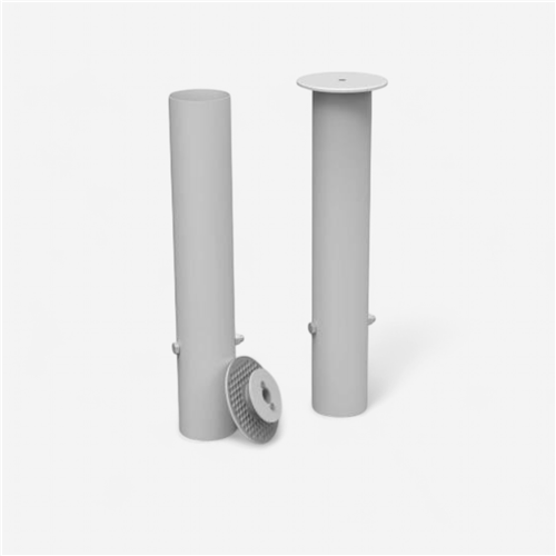 Fourreaux football Metaluplast 50Mm Mat Arriere But 
