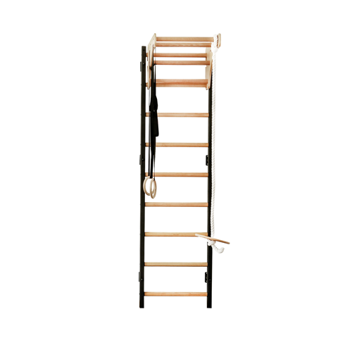 Espalier fonctionnel avec accessoires gymnastique - BenchK 711B+A076 noir bois
