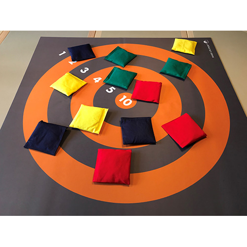 Tapis Cible et 12 Sacs de Lancer