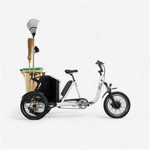 Vélo cargo Bkl - Triporteur Cube blanc