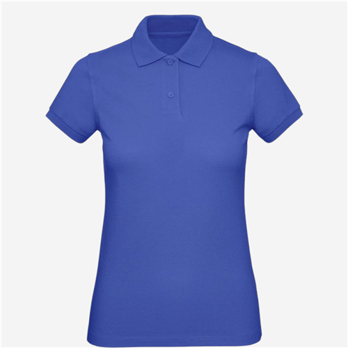 Polo femme B&C - Organic Bleu 