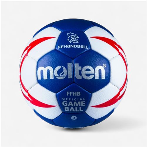 Ballon de handball Molten taille 3 - Hx5001 FFHB bleu