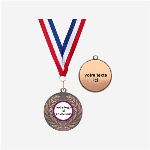 Médaille 50 mm - Bronze personnalisée 