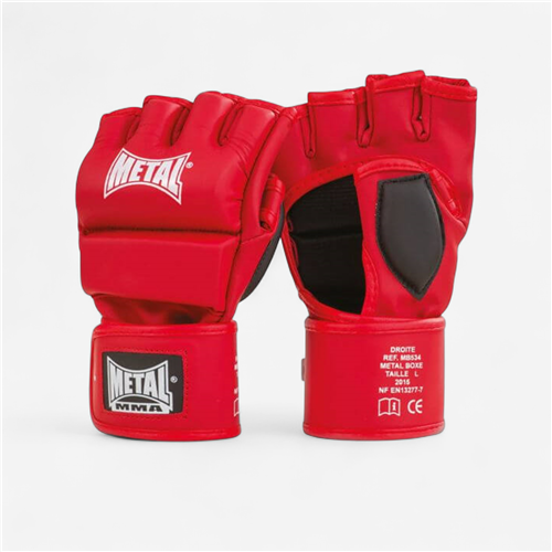 Gants MMA Metal Boxe - rouge 